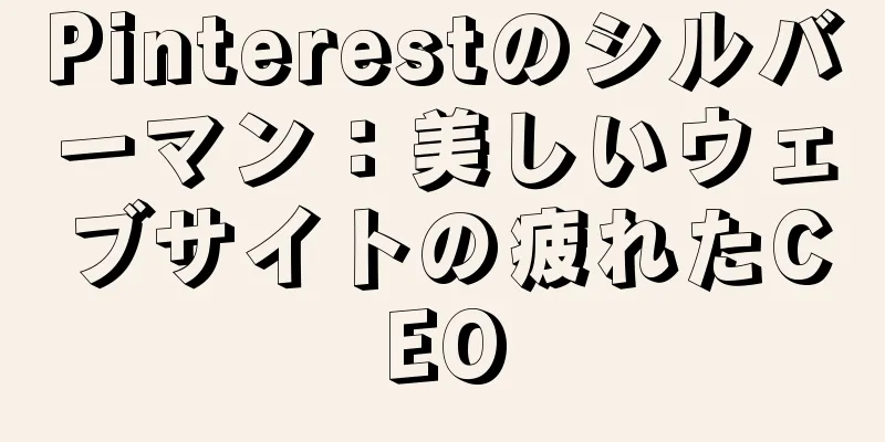 Pinterestのシルバーマン：美しいウェブサイトの疲れたCEO