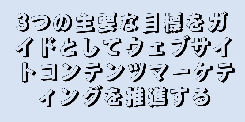 3つの主要な目標をガイドとしてウェブサイトコンテンツマーケティングを推進する