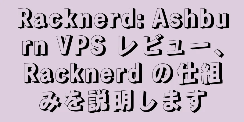 Racknerd: Ashburn VPS レビュー、Racknerd の仕組みを説明します