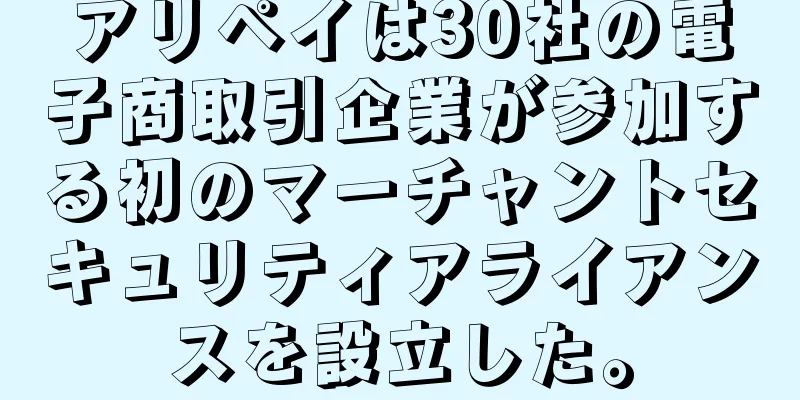 アリペイは30社の電子商取引企業が参加する初のマーチャントセキュリティアライアンスを設立した。