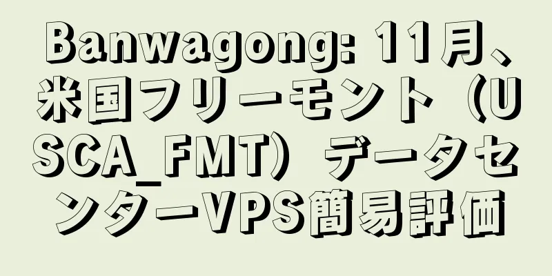 Banwagong: 11月、米国フリーモント（USCA_FMT）データセンターVPS簡易評価