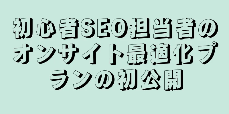 初心者SEO担当者のオンサイト最適化プランの初公開