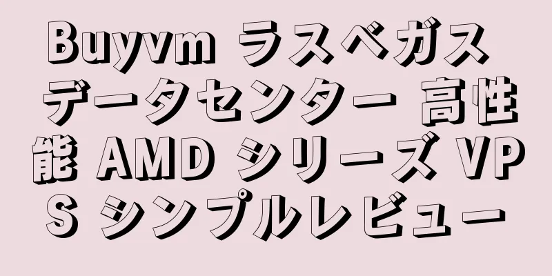 Buyvm ラスベガス データセンター 高性能 AMD シリーズ VPS シンプルレビュー