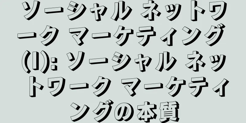 ソーシャル ネットワーク マーケティング (I): ソーシャル ネットワーク マーケティングの本質
