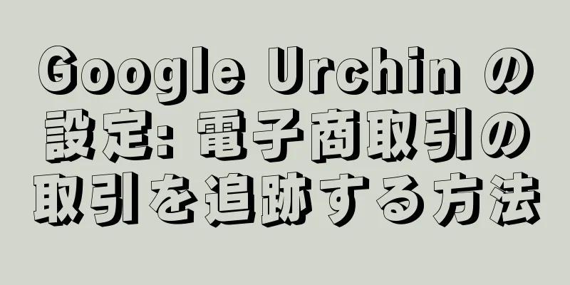 Google Urchin の設定: 電子商取引の取引を追跡する方法