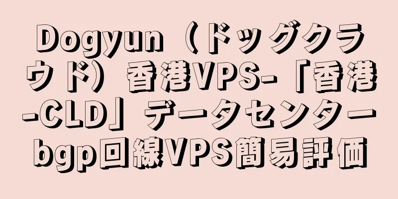 Dogyun（ドッグクラウド）香港VPS-「香港-CLD」データセンターbgp回線VPS簡易評価