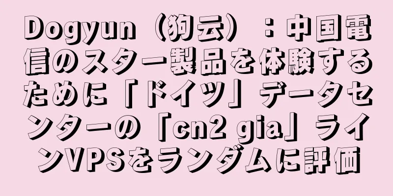 Dogyun（狗云）：中国電信のスター製品を体験するために「ドイツ」データセンターの「cn2 gia」ラインVPSをランダムに評価