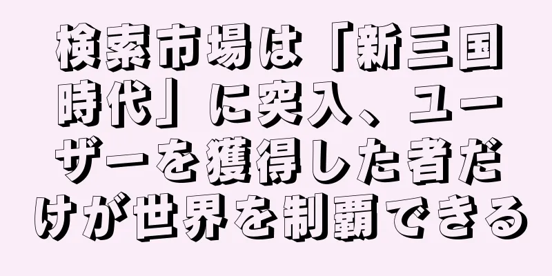 検索市場は「新三国時代」に突入、ユーザーを獲得した者だけが世界を制覇できる