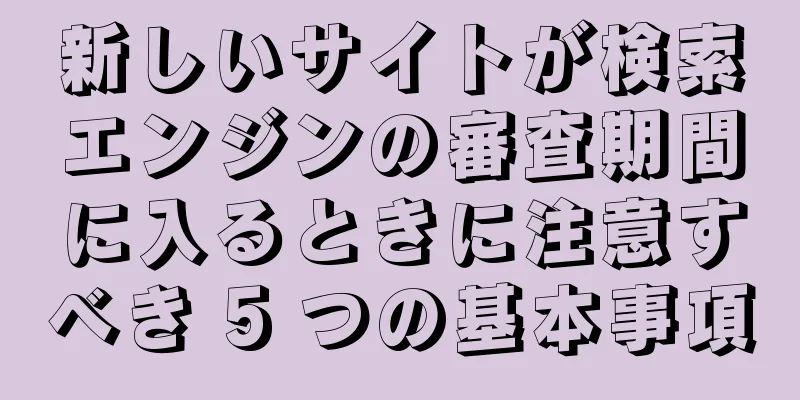 新しいサイトが検索エンジンの審査期間に入るときに注意すべき 5 つの基本事項