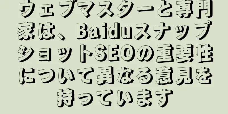ウェブマスターと専門家は、BaiduスナップショットSEOの重要性について異なる意見を持っています