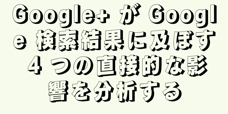 Google+ が Google 検索結果に及ぼす 4 つの直接的な影響を分析する