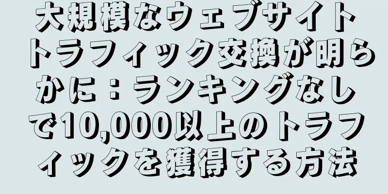 大規模なウェブサイトトラフィック交換が明らかに：ランキングなしで10,000以上のトラフィックを獲得する方法