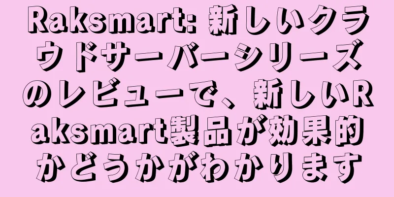 Raksmart: 新しいクラウドサーバーシリーズのレビューで、新しいRaksmart製品が効果的かどうかがわかります