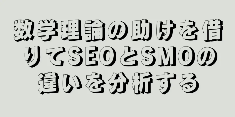 数学理論の助けを借りてSEOとSMOの違いを分析する