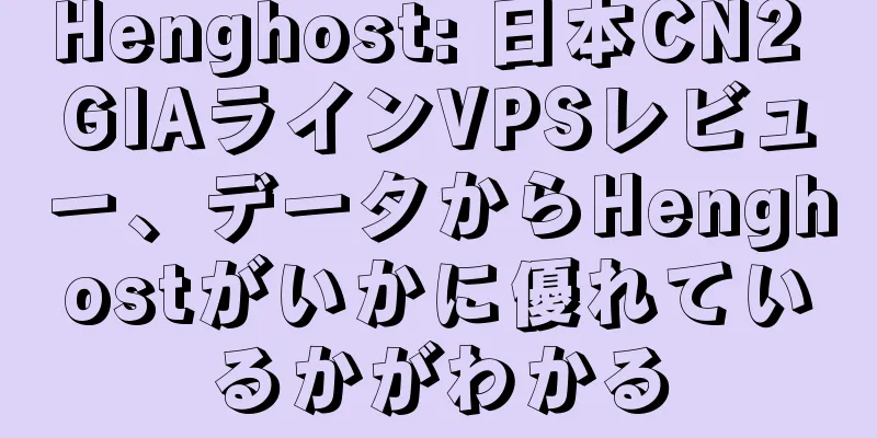 Henghost: 日本CN2 GIAラインVPSレビュー、データからHenghostがいかに優れているかがわかる