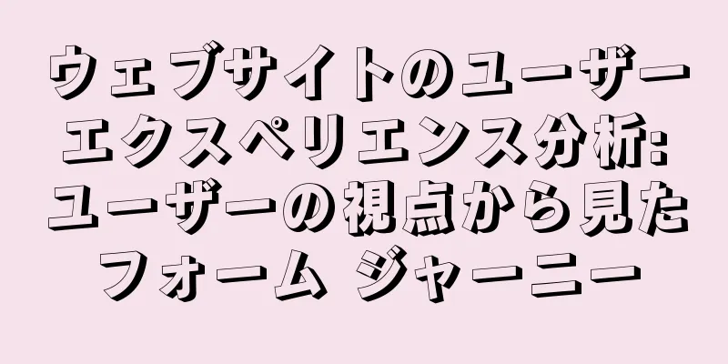 ウェブサイトのユーザー エクスペリエンス分析: ユーザーの視点から見たフォーム ジャーニー