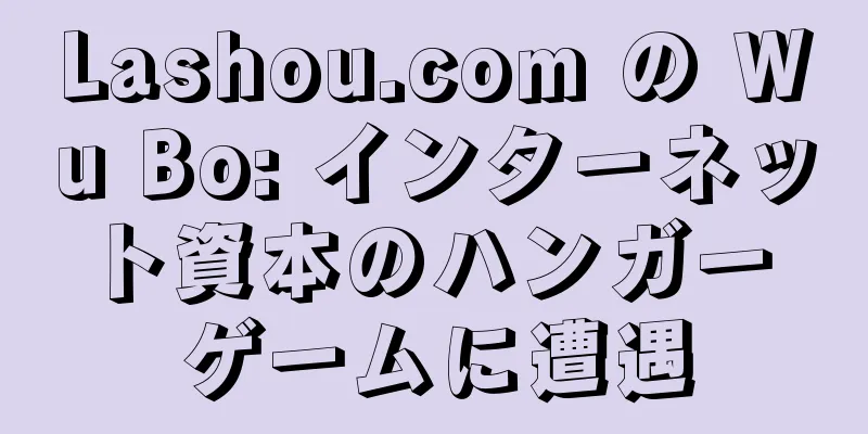 Lashou.com の Wu Bo: インターネット資本のハンガー ゲームに遭遇