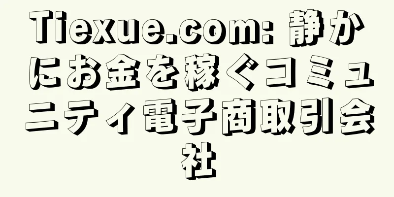 Tiexue.com: 静かにお金を稼ぐコミュニティ電子商取引会社