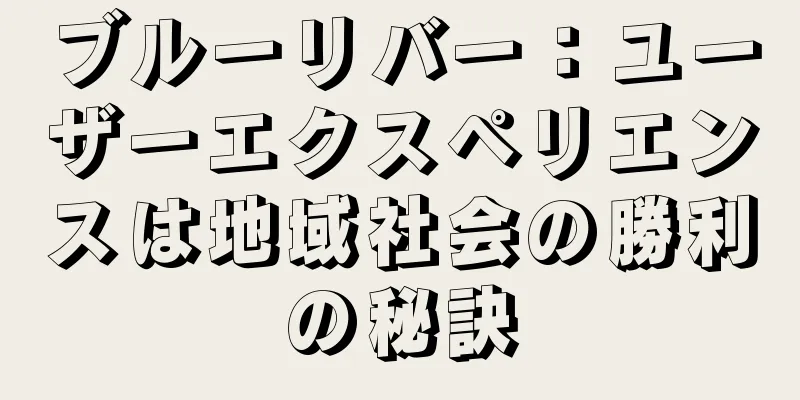 ブルーリバー：ユーザーエクスペリエンスは地域社会の勝利の秘訣