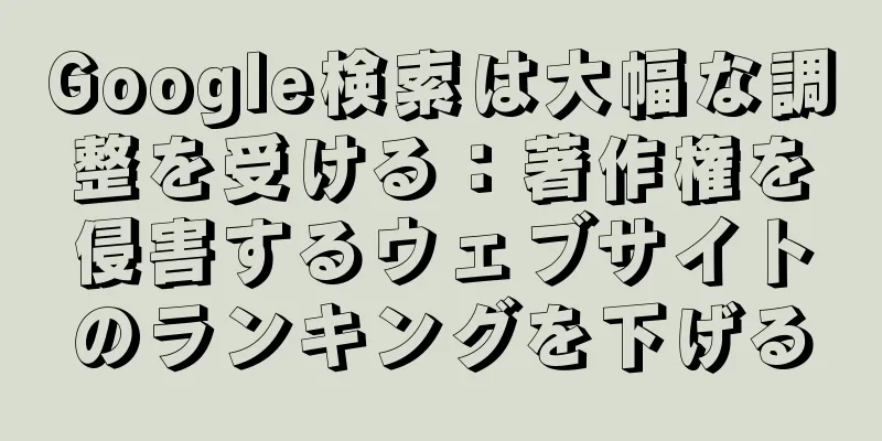 Google検索は大幅な調整を受ける：著作権を侵害するウェブサイトのランキングを下げる