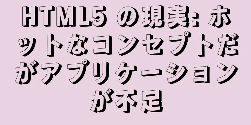 HTML5 の現実: ホットなコンセプトだがアプリケーションが不足