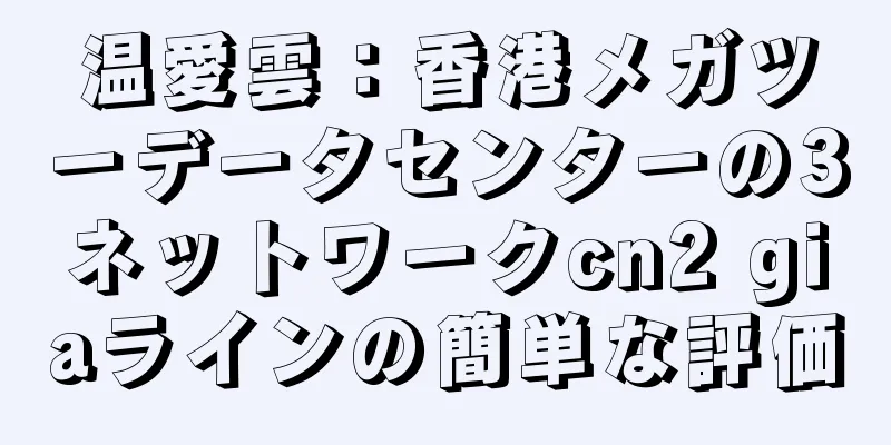 温愛雲：香港メガツーデータセンターの3ネットワークcn2 giaラインの簡単な評価