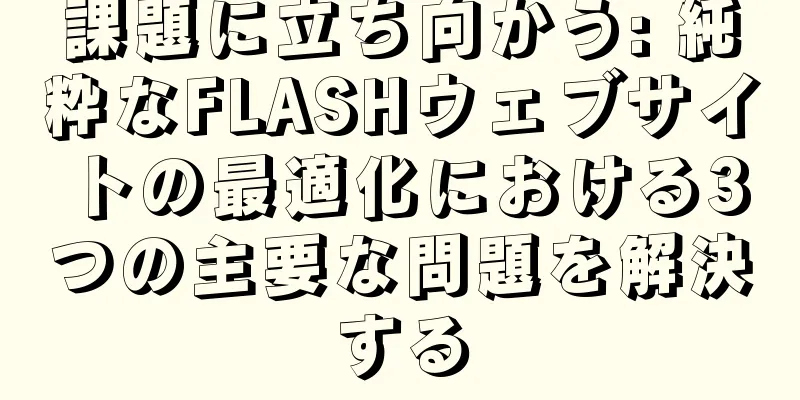 課題に立ち向かう: 純粋なFLASHウェブサイトの最適化における3つの主要な問題を解決する