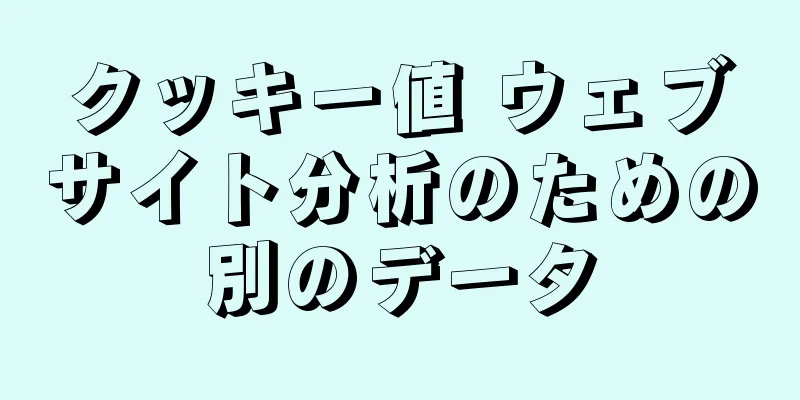 クッキー値 ウェブサイト分析のための別のデータ