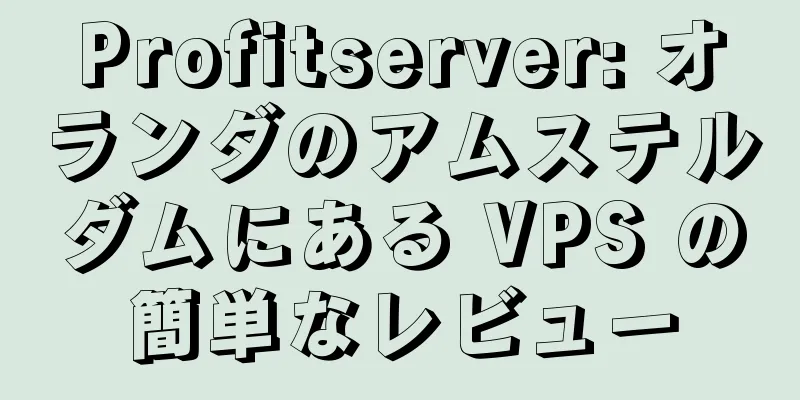 Profitserver: オランダのアムステルダムにある VPS の簡単なレビュー