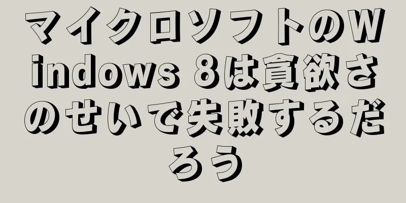 マイクロソフトのWindows 8は貪欲さのせいで失敗するだろう