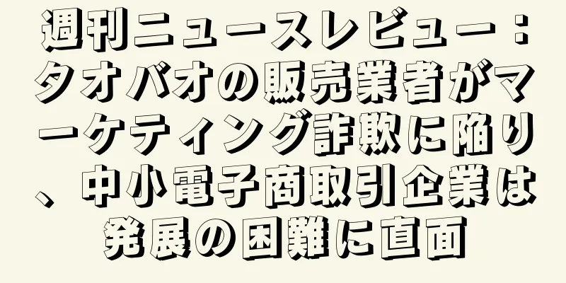 週刊ニュースレビュー：タオバオの販売業者がマーケティング詐欺に陥り、中小電子商取引企業は発展の困難に直面