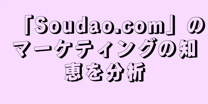 「Soudao.com」のマーケティングの知恵を分析