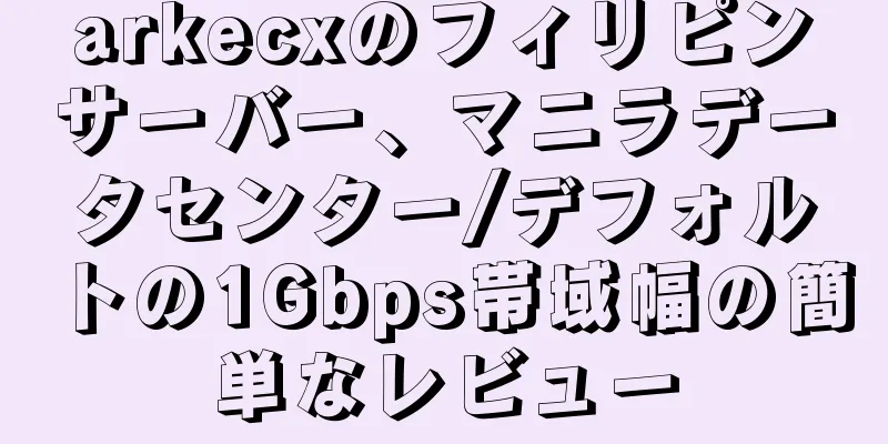arkecxのフィリピンサーバー、マニラデータセンター/デフォルトの1Gbps帯域幅の簡単なレビュー