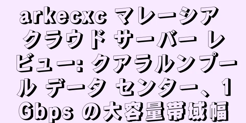 arkecxc マレーシア クラウド サーバー レビュー: クアラルンプール データ センター、1Gbps の大容量帯域幅