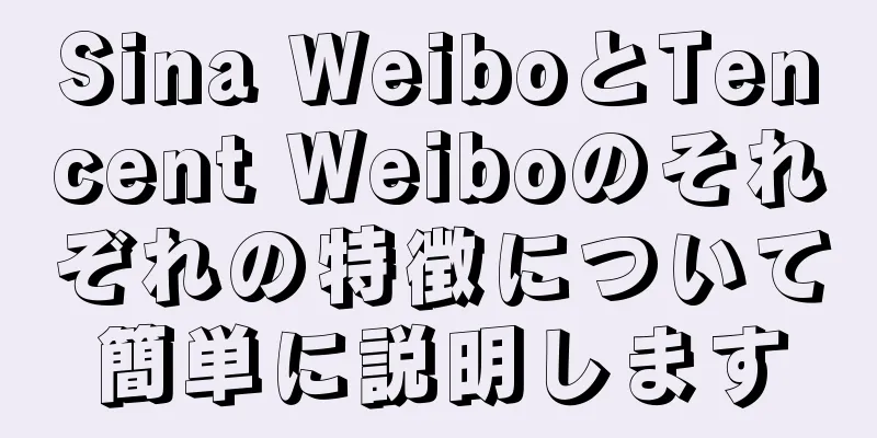 Sina WeiboとTencent Weiboのそれぞれの特徴について簡単に説明します