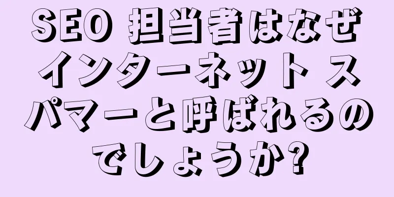 SEO 担当者はなぜインターネット スパマーと呼ばれるのでしょうか?
