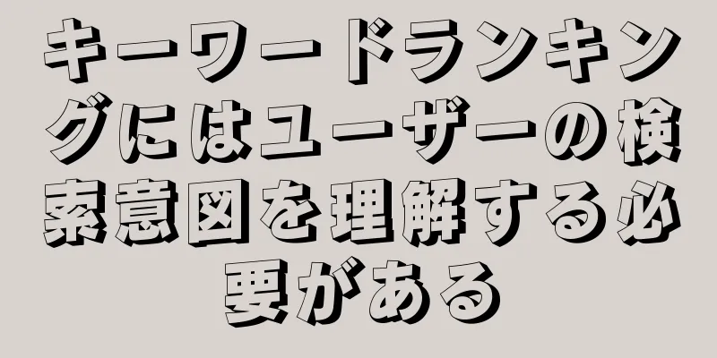キーワードランキングにはユーザーの検索意図を理解する必要がある