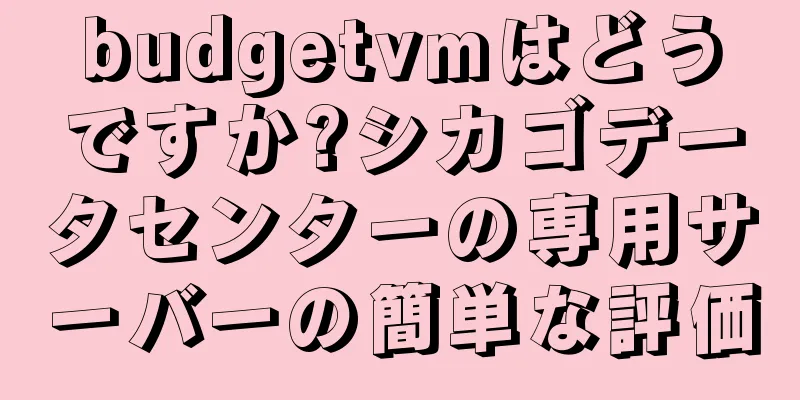 budgetvmはどうですか?シカゴデータセンターの専用サーバーの簡単な評価