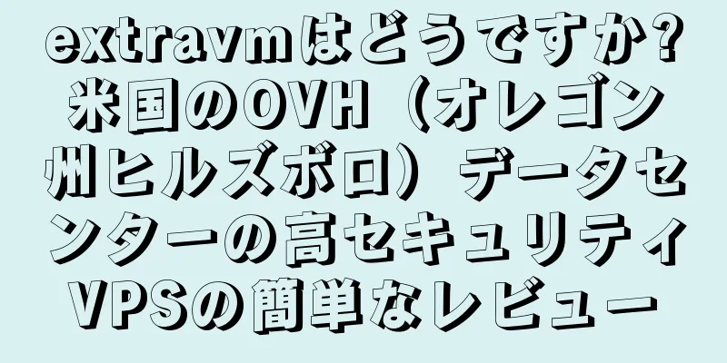 extravmはどうですか?米国のOVH（オレゴン州ヒルズボロ）データセンターの高セキュリティVPSの簡単なレビュー