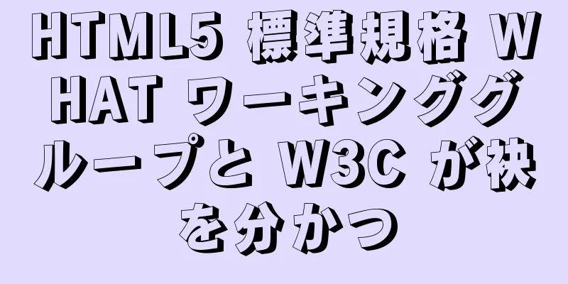 HTML5 標準規格 WHAT ワーキンググループと W3C が袂を分かつ