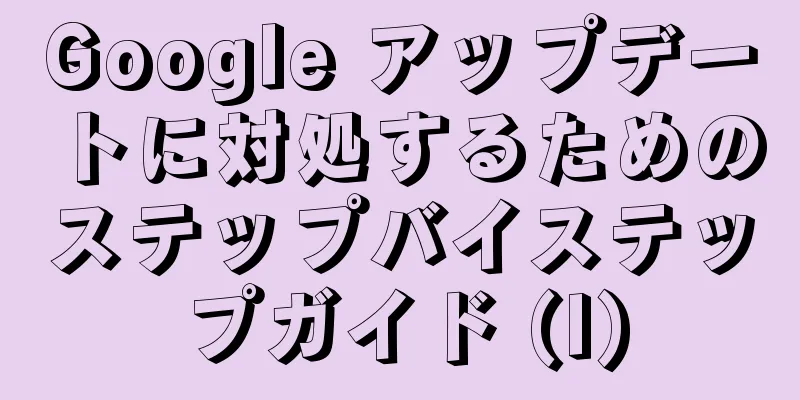 Google アップデートに対処するためのステップバイステップガイド (I)