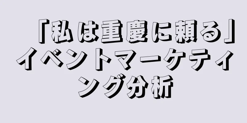 「私は重慶に頼る」イベントマーケティング分析