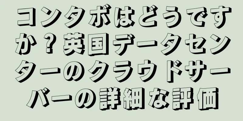 コンタボはどうですか？英国データセンターのクラウドサーバーの詳細な評価
