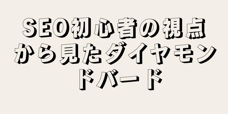 SEO初心者の視点から見たダイヤモンドバード