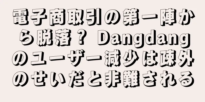 電子商取引の第一陣から脱落？ Dangdangのユーザー減少は疎外のせいだと非難される
