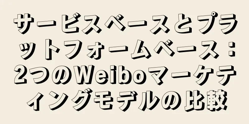 サービスベースとプラットフォームベース：2つのWeiboマーケティングモデルの比較