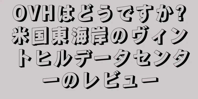 OVHはどうですか?米国東海岸のヴィントヒルデータセンターのレビュー
