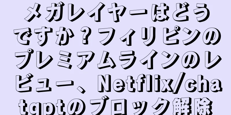 メガレイヤーはどうですか？フィリピンのプレミアムラインのレビュー、Netflix/chatgptのブロック解除