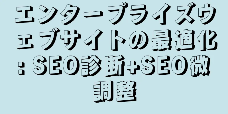 エンタープライズウェブサイトの最適化: SEO診断+SEO微調整