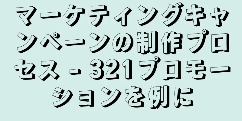 マーケティングキャンペーンの制作プロセス - 321プロモーションを例に